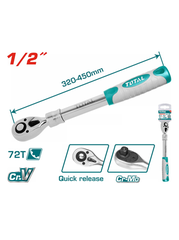 TAY VẶN MỞ RỘNG 1/2'' DÀI 320-450MM TOTAL - THT106128L