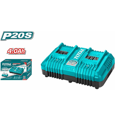 SẠC ĐÔI THÔNG MINH 20V/4.0Ah TOTAL - TCLI2034