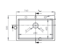 CHẬU RỬA BÁT ĐÁ ĐƠN HAFELE HS-G7650 565.84.281