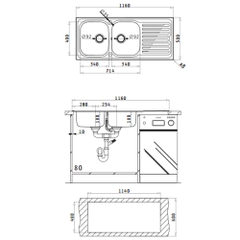 CHẬU RỬA BÁT INOX HAFELE ROSE HS-S11650 565.86.281