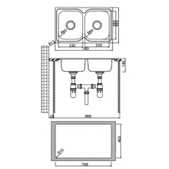 CHẬU RỬA BÁT INOX HAFELE TORINO HS-S7848 567.23.010