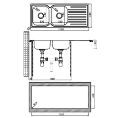 CHẬU RỬA BÁT INOX HAFELE TORINO ST11848 567.23.030