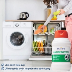 Dung dịch vệ sinh lồng máy giặt, máy rửa chén bát, gioăng cao su Stanhome machine booster