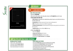 Bếp từ đơn Sevilla SV-E113 chính hãng | Giá tốt tại An Phú Quý