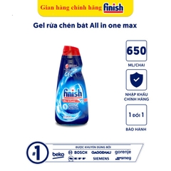 Gel rửa bát Finish all in one max 650 ml