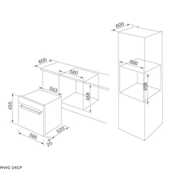 Tủ bảo quản rượu âm tủ Malloca MWC-24CP (24 chai)