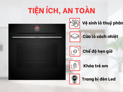 Lò nướng Bosch HBG7241B1 Serie 8 71L