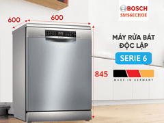 Máy rửa bát Bosch SMS6ECI93E seri 6