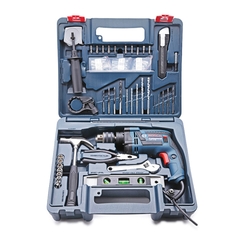 Bộ dụng cụ 100 chi tiết và máy khoan động lực Bosch GSB 13RE