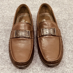 Giày lười nam FIADO TSM33590 da thật nhập khẩu