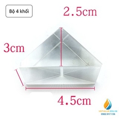 Bộ 5 Khối Trong Suốt, Gồm Khối Lồi, Khối Lõm, Khối Bán Nguyệt, Khối Lăng Kinh – Công Cụ Quan Trọng Trong Thực Hành Quang Học