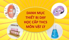 Danh mục thiết bị dạy học tối thiểu cấp Trung học cơ sở môn Vật Lý