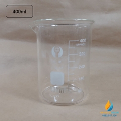 Cốc thủy tinh có quai, có vạch chia, chịu nhiệt độ cao, dung tích 250ml, có mỏ rót