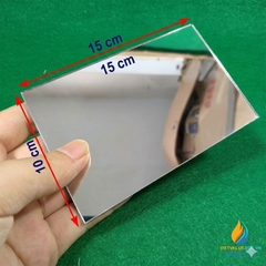 Gương phẳng nhỏ không đế, kích thước 10x15cm, gương phẳng thí nghiệm quang học