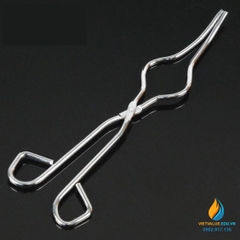 Kẹp gắp chén sứ phòng thí nghiệm, chiều dài 35cm, kẹp inox
