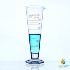 Ly đong hóa chất, thủy tinh, chia vạch, dung tích 100ml