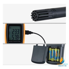 Data-logger cho thí nghiệm đo nhiệt độ, đầu dò kèm máy ghi dữ liệu nhiệt độ GM1361+,từ -50 đến 1200 độ C