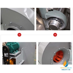 Quạt ly tâm hút mùi model DZ-400, công suất 2,2kW