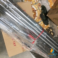 Xe đẩy dụng cụ thí nghiệm 3 tầng Inox, xe đẩy chở đồ cho phòng thí nghiệm