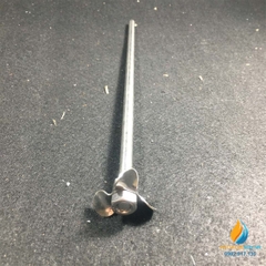 Lưỡi khuấy trộn Inox 304 không gỉ, cái dài 30cm, lưỡi 4 cánh quạt dài 40mm