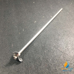 Lưỡi khuấy trộn Inox 304 không gỉ, cái dài 30cm, lưỡi 4 cánh quạt dài 40mm