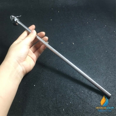 Lưỡi khuấy trộn Inox 304 không gỉ, cái dài 30cm, lưỡi 4 cánh quạt dài 40mm