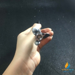 Lưỡi khuấy trộn Inox 304 không gỉ, cái dài 30cm, lưỡi 4 cánh quạt dài 40mm