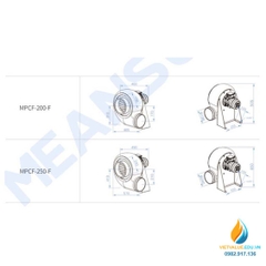 Quạt ly tâm hút mùi model MPCF-250-B2S