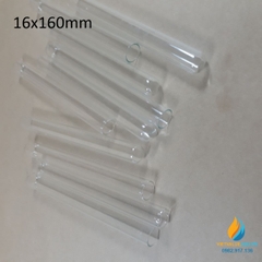 Ống nghiệm thủy tinh, không chia vạch, không nắp, 16x160mm