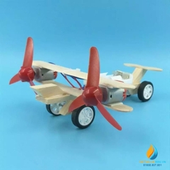 Máy bay gỗ, phong cách cổ điển, 2 cánh quạt, 2 động cơ