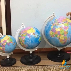 Quả địa cầu đường kính 30 cm, đế nhựa, quả địa cầu địa lý, quả địa cầu khoa học