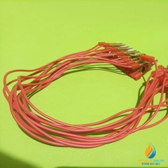 Bộ 10 dây điện nối mạch, 1 đầu kẹp, 1 đầu 2 ngón, dài 20cm