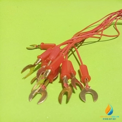 Bộ 10 dây điện nối mạch, 1 đầu kẹp, 1 đầu 2 ngón, dài 20cm