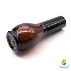 Chai nâu bầu xịt 30ml, chai thủy tinh đựng mẫu, chai lọ thủy tinh