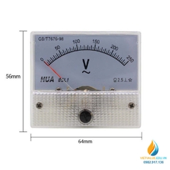 Vôn kế đo điện áp khoảng đo 0 đến 5V