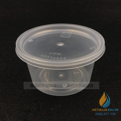 Hộp nhựa tròn 500ml có nắp