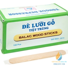 Que đè lưỡi 25cm x 19.5cm hộp 100 cái