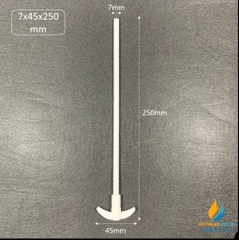 Cánh khuấy từ lưỡi khuấy dạng mái chèo, kích thước 7x40x250mm