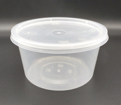 Hộp nhựa tròn 500ml có nắp