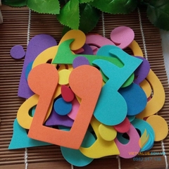 Bộ nốt nhạc xốp trang trí phòng học âm nhạc.