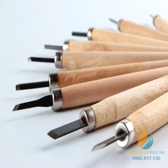 Bộ dụng cụ đục gỗ, khắc gỗ nghệ thuật 8 chi tiết