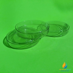 Đĩa peptri thủy tinh, có nắp, cao 1.5cm, đường kính 60mm