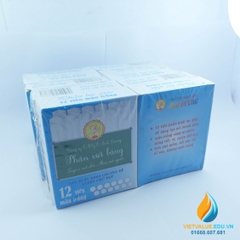 Hộp phấn không bụi, 6 cạnh, viết bảng nét thanh đậm, màu trắng, hộp 12 viên