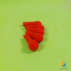 5 chiếc đầu da đỏ, cao su cho ống hút thủy tinh các loại 10, 15, 20cm