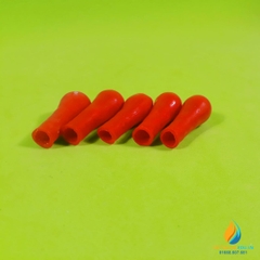 5 chiếc đầu da đỏ, cao su cho ống hút thủy tinh các loại 10, 15, 20cm