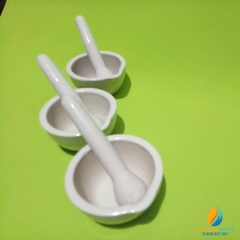 Cối chày sứ, xay nghiền mẫu chất phòng thí nghiệm, 60mm