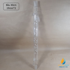 Ống ngưng tụ vòi cong, hình cầu thủy tinh 500mm 19x2 LG