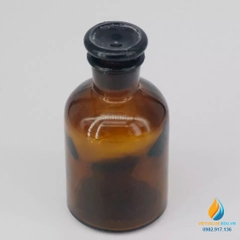 Chai đựng hóa chất, thủy tinh, có nắp, màu nâu hổ phách, 250ml