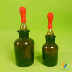 Chai thả màu nâu, thủy tinh đựng hóa chất, 125ml