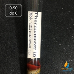 Tỷ trọng kế có kèm nhiệt kế khoảng đo từ 0 đến 50 độ C, tỷ trọng 0 đến 60